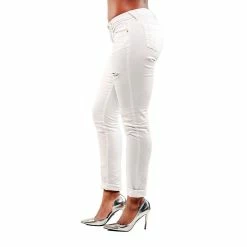 Poetic Justice Women's Curvy Fit Stretch Denim Light Destroyed Skinny Jeans -Women's Pokkori Clothing 6137838 ALT2